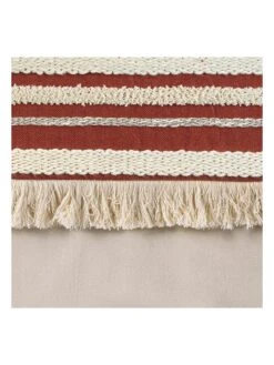 Gardine "Terra Nova" In Creme/ Rot -Heimtextil Geschäft douceur dinterieur gardine terra nova in creme rot 2