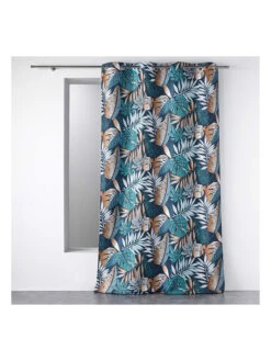 Gardine "Terre Indigo" In Dunkelblau -Heimtextil Geschäft douceur dinterieur gardine terre indigo in dunkelblau 2