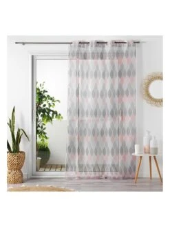 Heimtextil Geschäft -Heimtextil Geschäft douceur dinterieur gardine winter in rosa grau 1