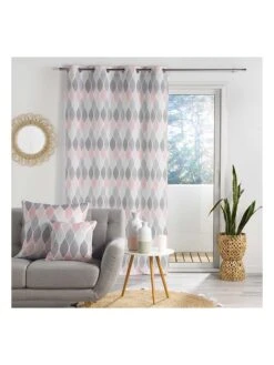 Kissen "Eden Blush" In Grau/ Rosa -Heimtextil Geschäft douceur dinterieur kissen eden blush in grau rosa 2