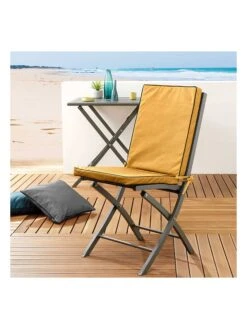 Heimtextil Geschäft -Heimtextil Geschäft douceur dinterieur sitzauflage siesta in gelb 1