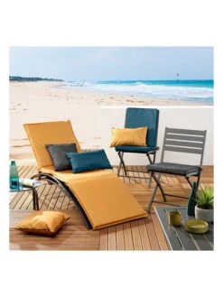 Sitzauflage "Siesta" In Gelb -Heimtextil Geschäft douceur dinterieur sitzauflage siesta in gelb 2