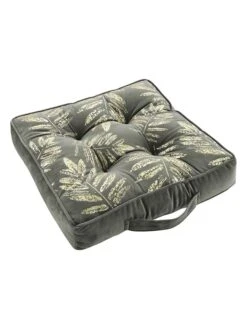 Sitzkissen "Adelor" In Anthrazit/ Gold