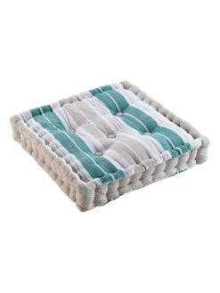 Sitzkissen "Naturaline" In Grau/ Blau