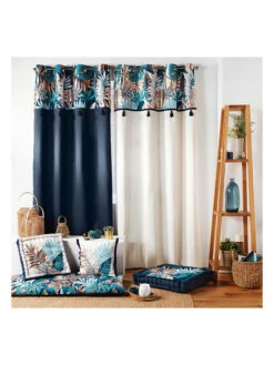 Sitzkissen "Terre Indigo" In Dunkelblau -Heimtextil Geschäft douceur dinterieur sitzkissen terre indigo in dunkelblau 3