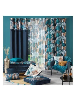 Sitzkissen "Terre Indigo" In Weiß/ Dunkelblau -Heimtextil Geschäft douceur dinterieur sitzkissen terre indigo in weiss dunkelblau 2