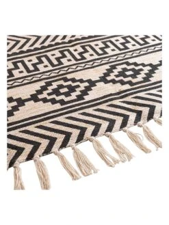 Teppich "Manille" In Beige/ Schwarz -Heimtextil Geschäft douceur dinterieur teppich manille in beige schwarz 3