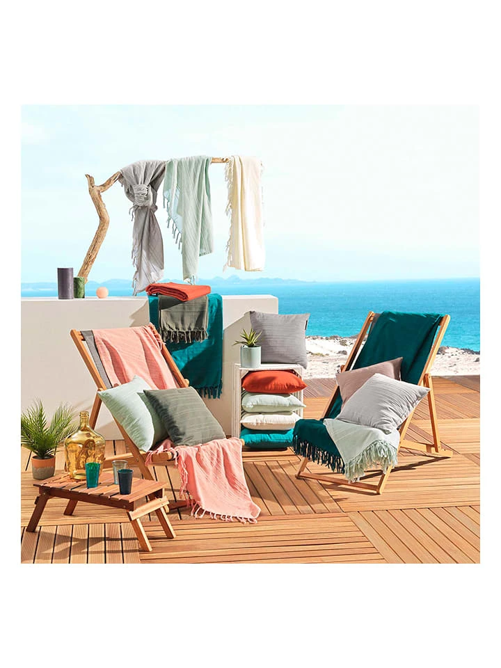 Überwurf "Lilia" in Grün Überwurf "Lilia" In Grün -Heimtextil Geschäft douceur dinterieur uberwurf lilia in grun 1