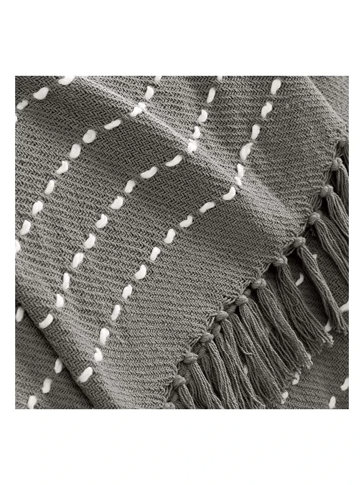 Überwurf "Neo casa" in Grau Überwurf "Neo Casa" In Grau -Heimtextil Geschäft douceur dinterieur uberwurf neo casa in grau 1