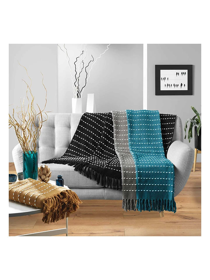 Überwurf "Neo casa" in Grau Überwurf "Neo Casa" In Grau -Heimtextil Geschäft douceur dinterieur uberwurf neo casa in grau 2