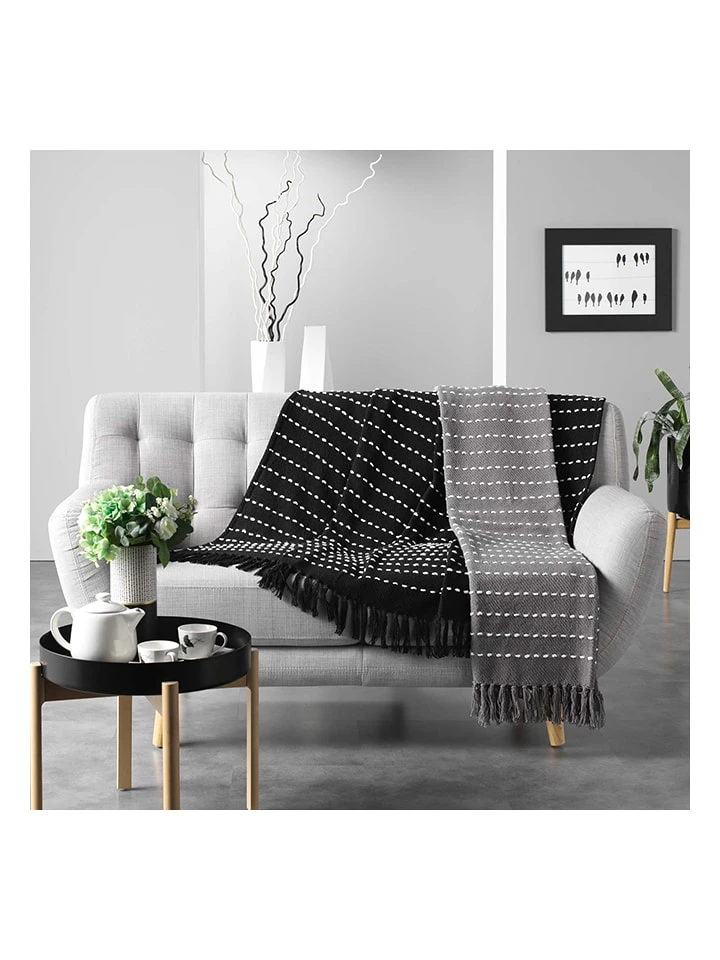 Überwurf "Neo casa" in Grau Überwurf "Neo Casa" In Grau -Heimtextil Geschäft douceur dinterieur uberwurf neo casa in grau 3