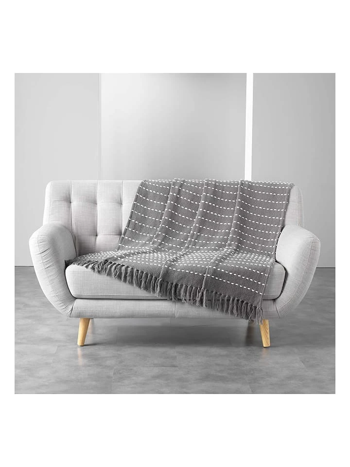 Überwurf "Neo casa" in Grau Überwurf "Neo Casa" In Grau -Heimtextil Geschäft douceur dinterieur uberwurf neo casa in grau