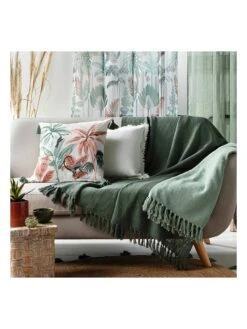 Überwurf "Terra Nova" In Grün -Heimtextil Geschäft douceur dinterieur uberwurf terra nova in grun 3