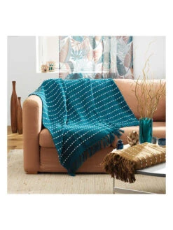 Überwurf "Terre Indigo" In Blau -Heimtextil Geschäft douceur dinterieur uberwurf terre indigo in blau 2