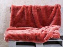 Decke SHERIDAN Felldecke Lachs