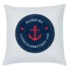 Kissen SEA Hamburg Landungsbrücken Blau