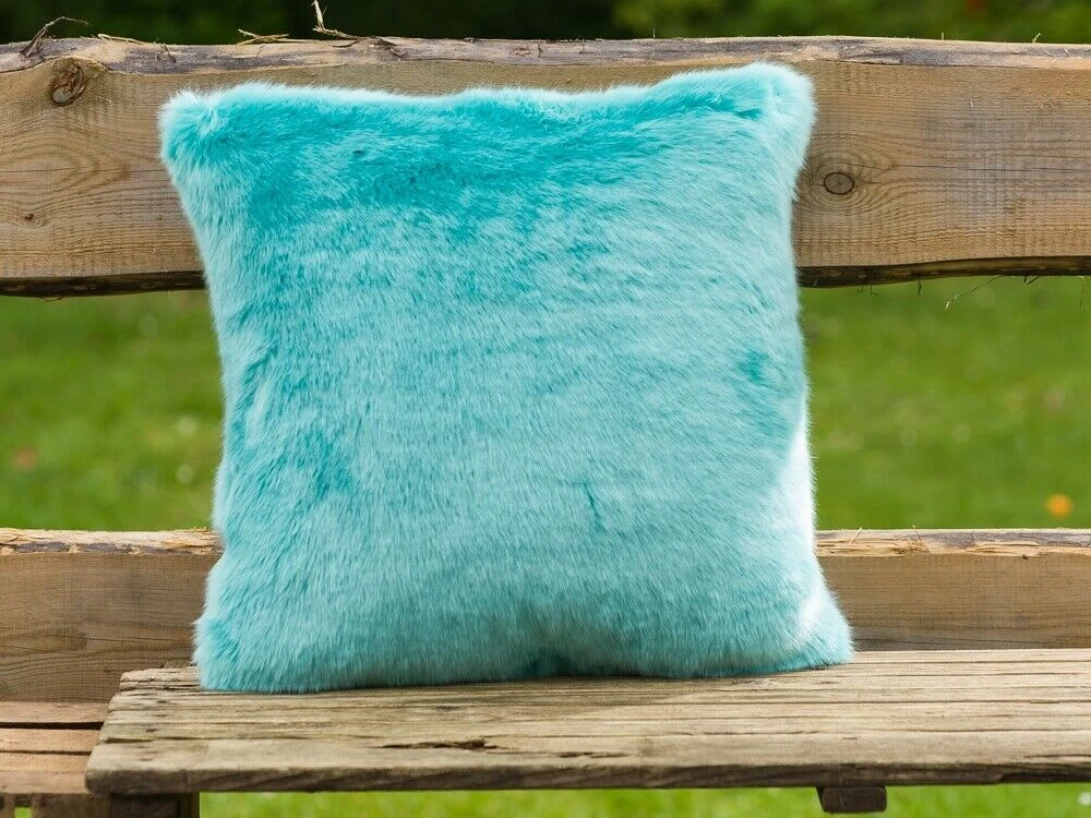 Kissen SHERIDAN Fellkissen Aqua Türkis 45x45 Kissen SHERIDAN Fellkissen Aqua Türkis 45x45 -Heimtextil Geschäft pad concept kissen sheridan fellkissen aqua turkis 45x45 3