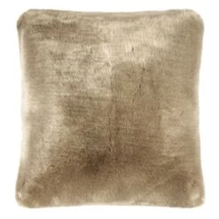 Kissen SHERIDAN Fellkissen Taupe 45x45