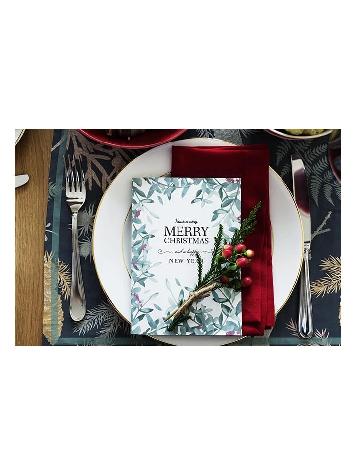 2er-Set: Tischsets "Christmas Branch" in Dunkelblau - (L)45 x (B)30 cm 2er-Set: Tischsets "Christmas Branch" In Dunkelblau - (L)45 X (B)30 Cm -Heimtextil Geschäft tierra bella 2er set tischsets christmas branch in dunkelblau l 45 x b 30 cm 1