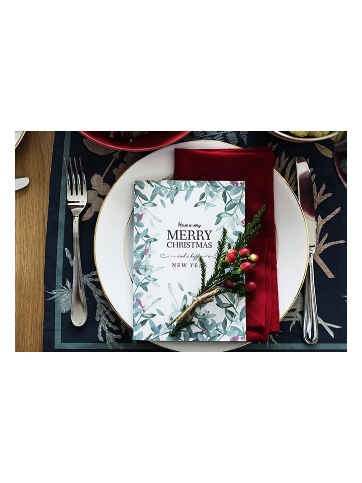2er-Set: Tischsets "Christmas Branch" in Dunkelblau - (L)45 x (B)30 cm 2er-Set: Tischsets "Christmas Branch" In Dunkelblau - (L)45 X (B)30 Cm -Heimtextil Geschäft tierra bella 2er set tischsets christmas branch in dunkelblau l 45 x b 30 cm 2