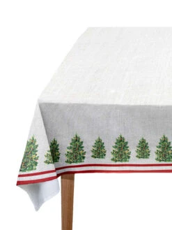 Tischdecke "Christmas Tree" In Creme/ Bunt - (L)140 X (B)140 Cm